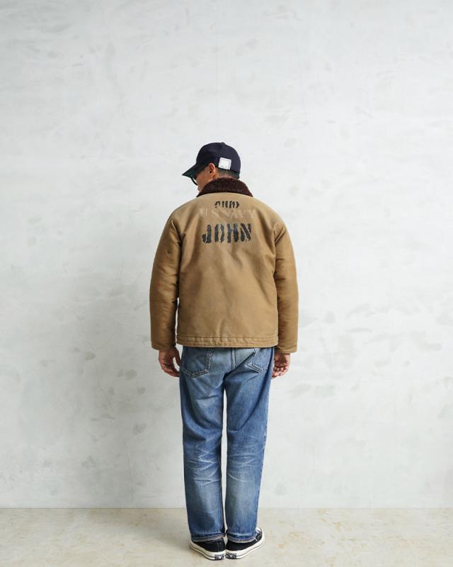 WAIPER.inc 忠実復刻 米軍 U.S.NAVY N-1 デッキジャケット 後期型 アルパカライニング VINTAGE WASH MADE IN JAPAN【WP43U】【Cx】【T】