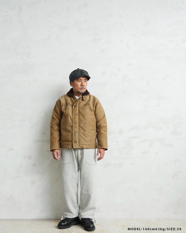 WAIPER.inc 忠実復刻 米軍 U.S.NAVY N-1 デッキジャケット 後期型 アルパカライニング VINTAGE WASH MADE IN JAPAN【WP43U】【Cx】【T】
