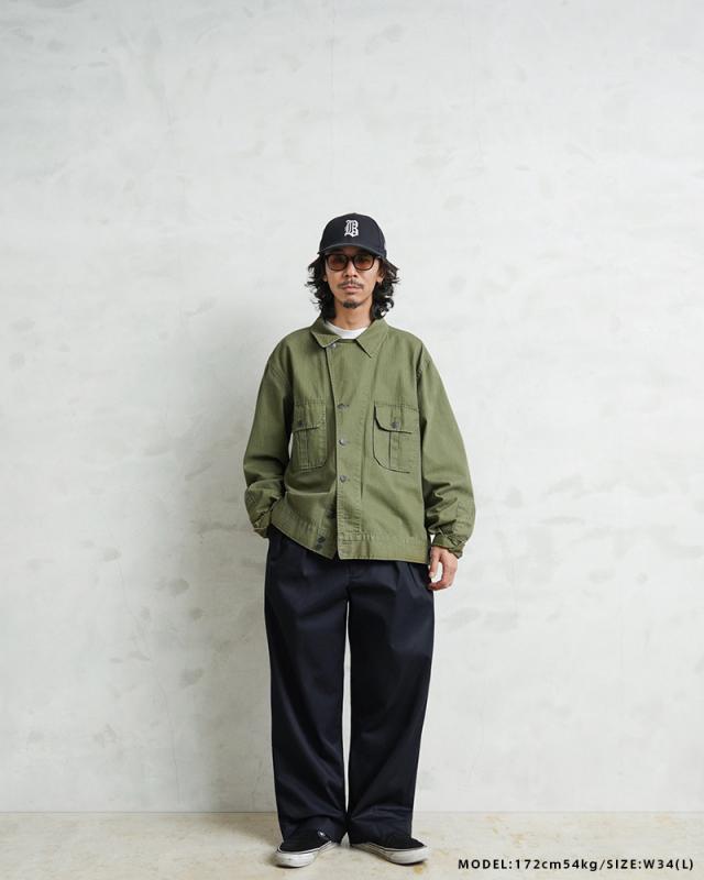 WAIPER.inc US ARMY FICTIONAL M-49 VENTILE（ベンタイル） チノトラウザー ストレート【WP1087】【T】【Cx】｜メンズファッション チノパン ミリタリー ワイパー パンツ 撥水 コットン ゆったり_1