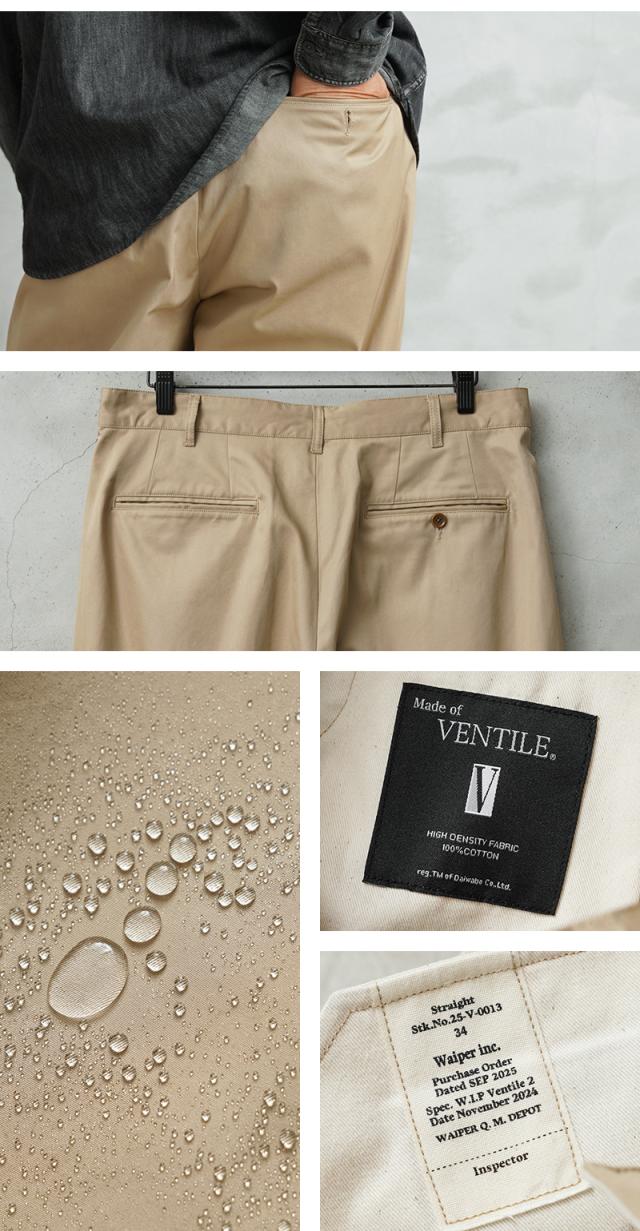 WAIPER.inc US ARMY FICTIONAL M-49 VENTILE（ベンタイル） チノトラウザー ストレート【WP1087】【T】【Cx】｜メンズファッション チノパン ミリタリー ワイパー パンツ 撥水 コットン ゆったり_18