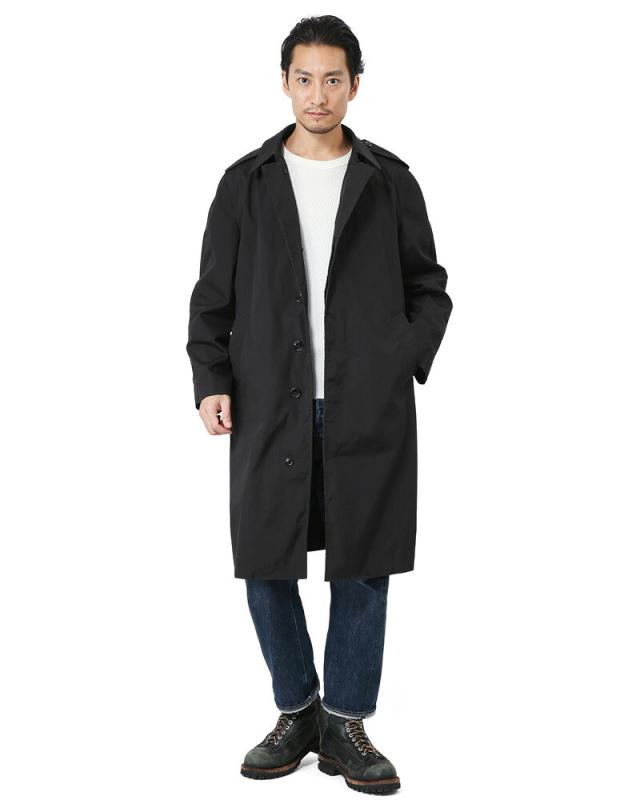 実物 USED 米軍 U.S. NAVY ブラックステンカラーコート ライナー無し【34〜40サイズ】【Cx】【I】｜ミリタリー アウター 上着 ジャケット メンズ レディース スーツ 通勤 仕事 おしゃれ シンプル 古着_5