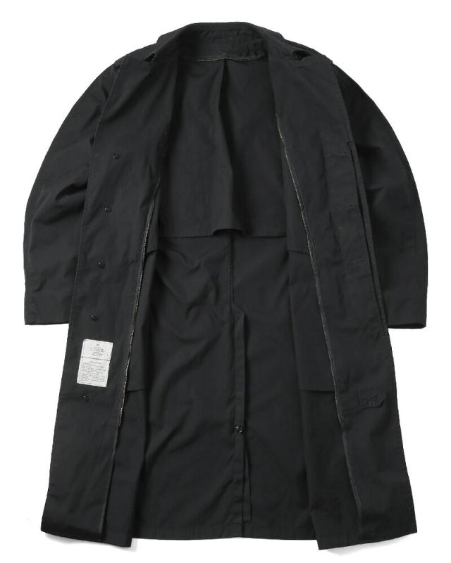 実物 USED 米軍 U.S. NAVY ブラックステンカラーコート ライナー無し【34〜40サイズ】【Cx】【I】｜ミリタリー アウター 上着 ジャケット メンズ レディース スーツ 通勤 仕事 おしゃれ シンプル 古着_7