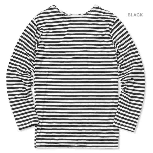 実物 新品 ロシア海軍 マリンボーダー L/S Tシャツ / メンズ