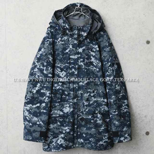 ミリタリージャケット メンズ / 実物 USED 米軍 U.S.NAVY ECWCS GEN2 NWU デジタルカモ GORE-TEX パーカー【Cx】【I】 / アウター ゴアテ