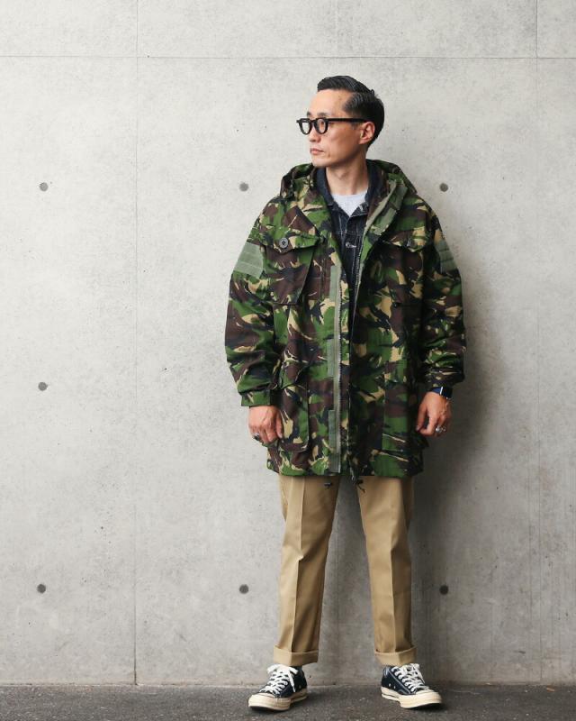ミリタリーコート メンズ / 実物 新品 デッドストック イギリス軍 WINDPROOF コンバット スモック DPMカモ【Cx】【I】｜メンズ アウター ミリタリージャケット 軍放出品 大きいサイズ 迷彩 カモフラージュ ユーロミリタリー_1