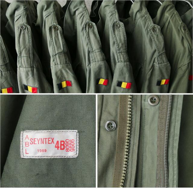 実物 USED ベルギー軍 M-88 フィールドジャケット スタンドカラー SEYNTEX社製【Cx】【I】｜メンズ ミリタリージャケット アウター コート ノーカラーコート NATO ジャケット 軍放出品 ユーロミリタリー おしゃれ 古着 大きいサイズ_11