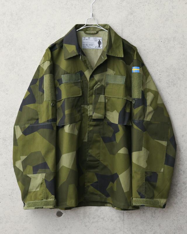 新品 ALE社製 スウェーデン軍 COMMERCIAL MODEL M-90 フィールドジャケット M90パターン（スカンジナビアカモ）【Cx】【I】｜ミリタリージャケット メンズ アウター カジュアル アウトドア 大きいサイズ ゆったり 迷彩 M90_2