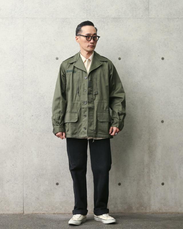 実物 新品 デッドストック フランス軍 M-64 ジャケット フード無し【Cx】【I】｜ミリタリージャケット ミリタリーコート メンズ ミリタリー アウター 軍放出品 軍モノ おしゃれ ユーロミリタリー 大きいサイズ カーキ オリーブ_1