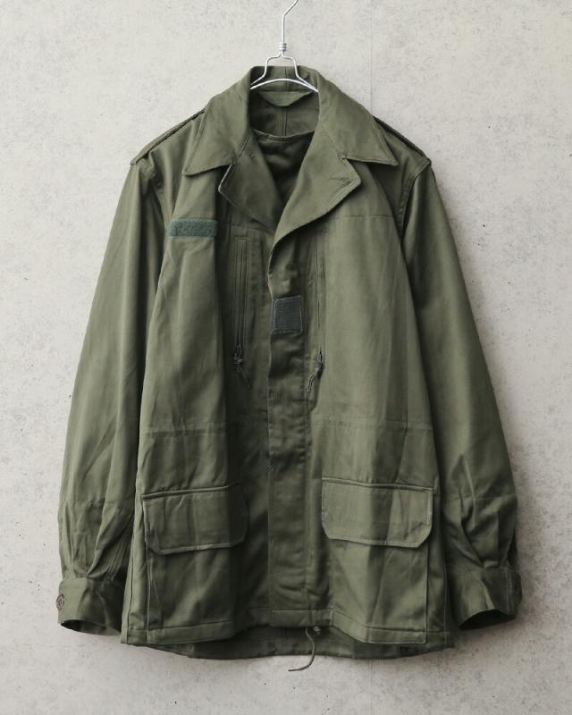 実物 新品 デッドストック フランス軍 M-64 ジャケット フード無し【Cx】【I】｜ミリタリージャケット ミリタリーコート メンズ ミリタリー アウター 軍放出品 軍モノ おしゃれ ユーロミリタリー 大きいサイズ カーキ オリーブ_2