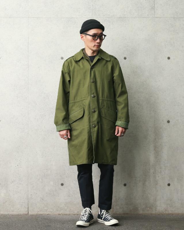 実物 USED デンマーク軍 1970年代 ヴィンテージ フィールドコート【Cx】【I】｜ミリタリーコート ミリタリージャケット メンズ アウター 軍放出品 軍モノ 古着 おしゃれ 大きいサイズ カーキ オリーブ_5