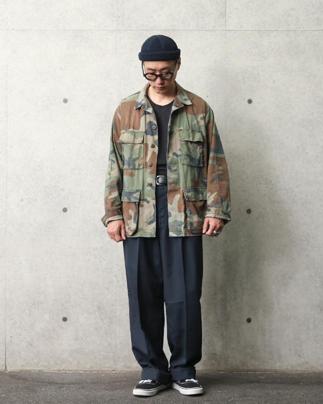 実物 新品 デッドストック カナダ軍 NOMEX オフィサーパンツ ネイビー【Cx】【I】｜ミリタリーパンツ ワークパンツ スラックス ワイドパンツ 軍パン 軍モノ 軍放出品  おしゃれ ゆったり 大きいサイズ ノーメックス 耐熱 難燃 紺色_1
