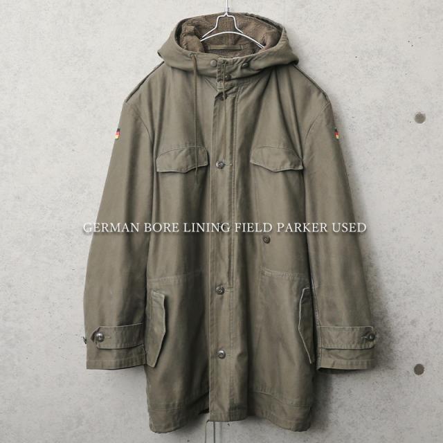 [ドイツ軍] 90s ボアライナー付き フィールドパーカー 古着 モッズコート 実物 USED ドイツ軍 ボアライニング フィールドパーカー OD【44