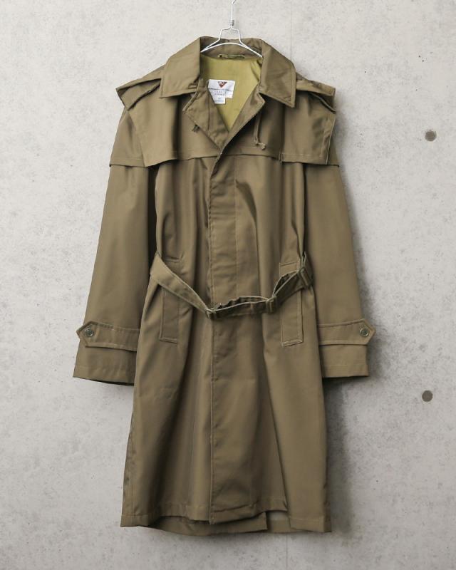 実物 USED ルーマニア軍 オフィサー レインコート OLIVE【Cx】【I】_2