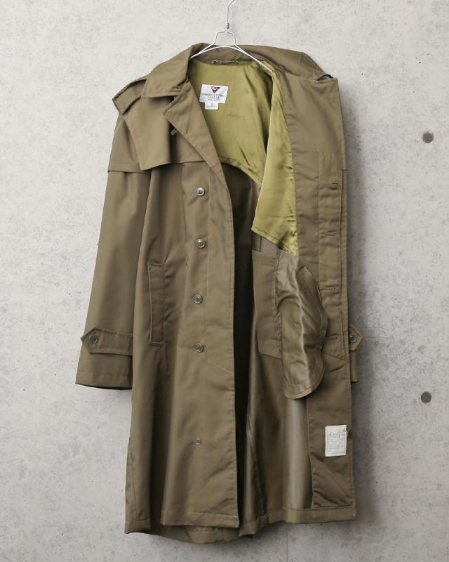 実物 USED ルーマニア軍 オフィサー レインコート OLIVE【Cx】【I】_4