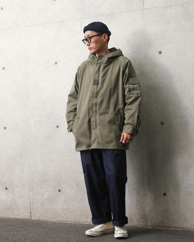 フランス軍放出品　美品　フライトジャケット　フード　ライナー付き 実物 USED フランス軍 F-2パーカー ライナー付き【Cx】【I