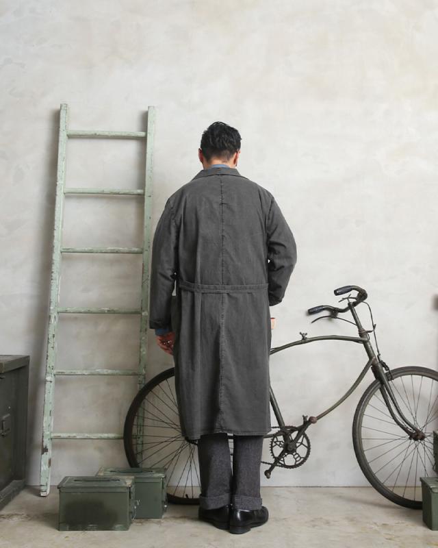 実物 新品 デッドストック ロシア軍 コットンリネンコート PIGMENT