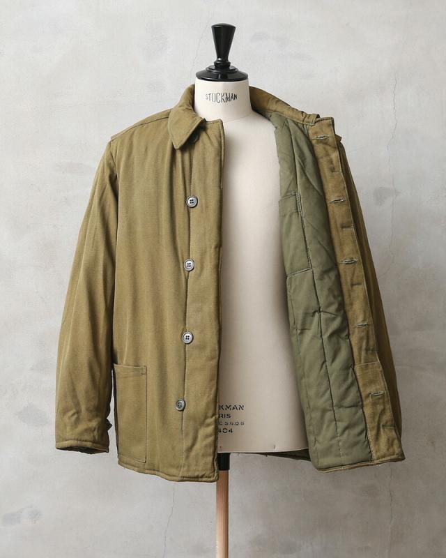 実物 新品 デッドストック ロシア軍（旧ソ連軍）70s〜80s キルティング ジャケット【Cx】【I】｜ミリタリージャケット ワークジャケット メンズ アウター 軍モノ 軍放出品 大きいサイズ オリーブ ソビエト_5