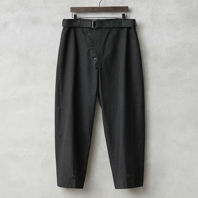 実物 新品 デッドストック イタリア軍 モーターサイクルパンツ BLACK