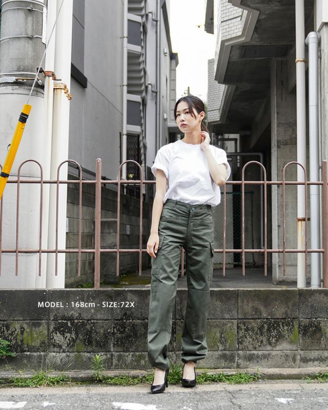 実物 新品 フランス軍 AIR FORCE フィールドパンツ 80M(Lサイズ相当) オリーブ