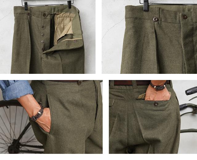 60s フレンチミリタリーセレモニートラウザーズ MILITARY 実物 新品 デッドストック フランス軍 1950~60年代 M