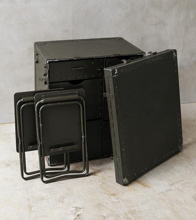 【大幅値下げ】ヴィンテージ　フィールドデスク　ミリタリー　軍物【現状品】 実物 新品 デッドストック 米軍 U.S.ARMY 米陸軍 フィールド