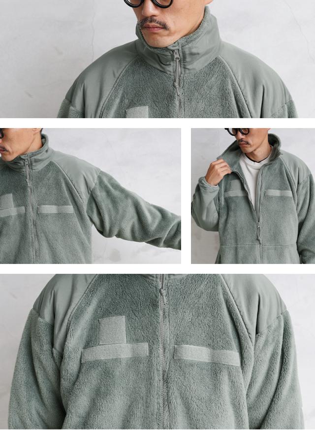 実物 米軍 ECWCS Gen3 POLARTEC（ポーラテック） フリースジャケット FOLIAGE USED FIRST QUALITY【Cx】【I】｜ミリタリージャケット メンズ アウター アウトドア 軍モノ 軍放出品 大きいサイズ ゆったり 暖かい 防寒_12