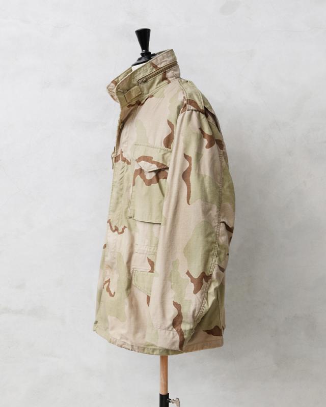 【S-Rサイズ】実物 Used品 米軍 M-65 3カラーデザートカモ MILITARY 実物 USED 米軍 M-65フィールドジャケット 3カラー
