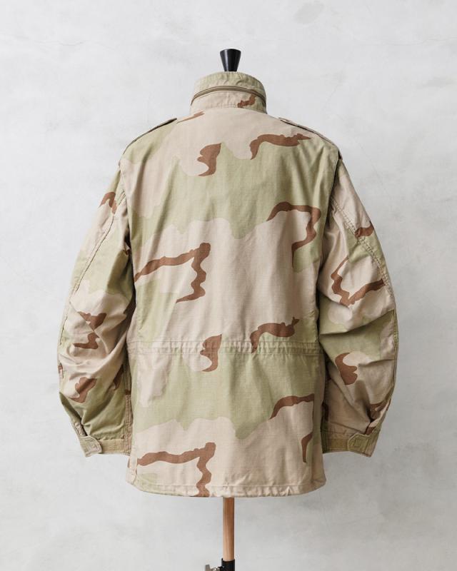 ★実物 USED 米軍 M-65フィールドジャケット 3カラーデザートカモ【Cx】【I】｜ミリタリージャケット スタンドカラー メンズ アウター 軍放出品 軍モノ 大きいサイズ 迷彩 カモフラージュ_4