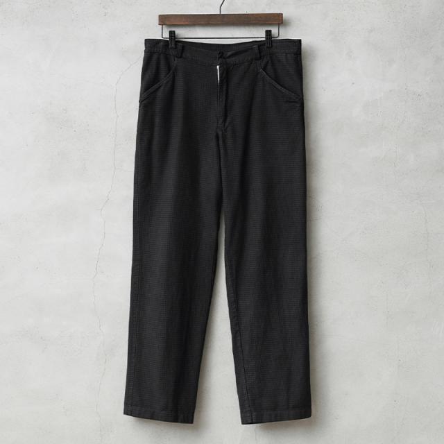 実物 USED ドイツ軍 シェパードチェック コックパンツ BLACK染め【Cx】【I】｜ワークパンツ ミリタリーパンツ メンズ ボトムス 軍モノ 軍パン 軍放出品 大きいサイズ 古着 おしゃれ ブラック 綿の通販は 6,732円