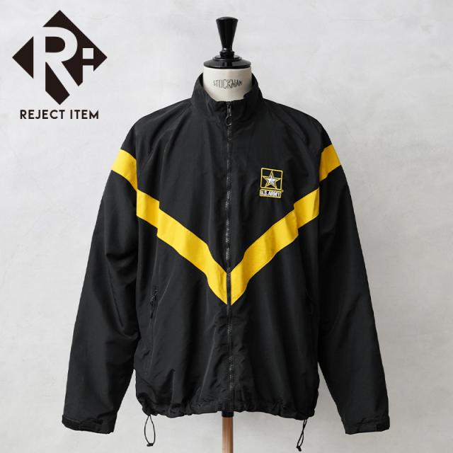リジェクト 訳あり品 実物 USED 米軍 U.S.ARMY BLACK APFU トレーニングジャケット【Cx】【I】の通販は 5,225円