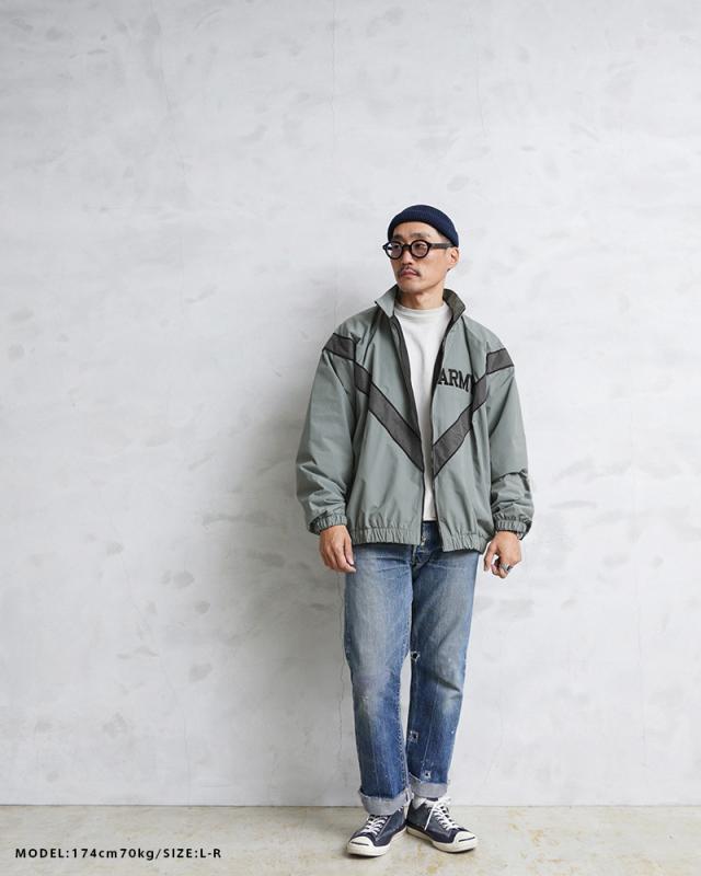 ミリタリージャケット メンズ / 実物 新品 デッドストック 米軍 U.S.ARMY IPFU フィットネスジャケット【Cx】【I】 ｜アウター トラックジャケット スポーツ カジュアル トレーニング ジム 反射 夜間 ジョギング 大きいサイズ 軍放出品