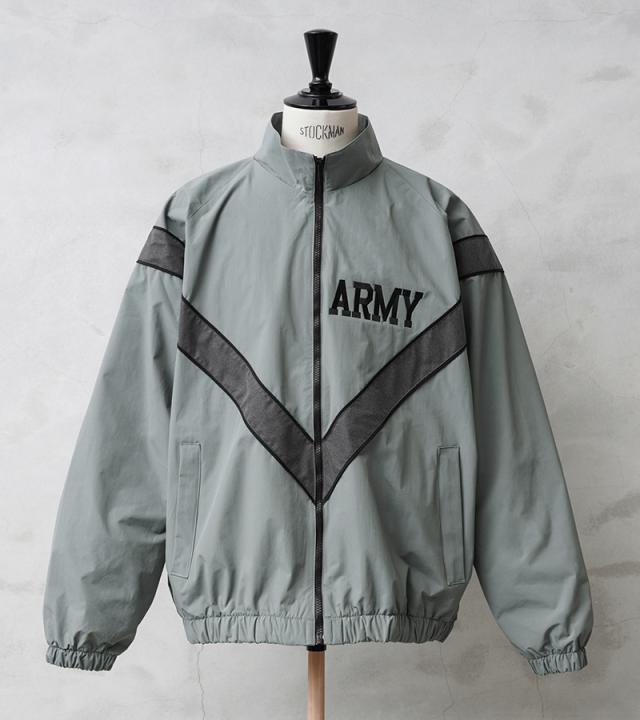 ミリタリージャケット メンズ / 実物 新品 デッドストック 米軍 U.S.ARMY IPFU フィットネスジャケット【Cx】【I】 ｜アウター トラックジャケット スポーツ カジュアル トレーニング ジム 反射 夜間 ジョギング 大きいサイズ 軍放出品