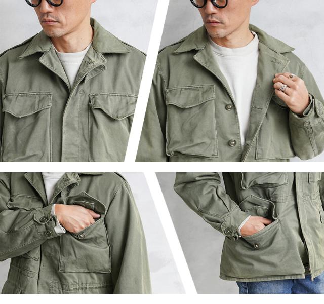 リジェクト 訳あり品 実物 USED 米軍 M-43 フィールドジャケット【Cx】【I】_10