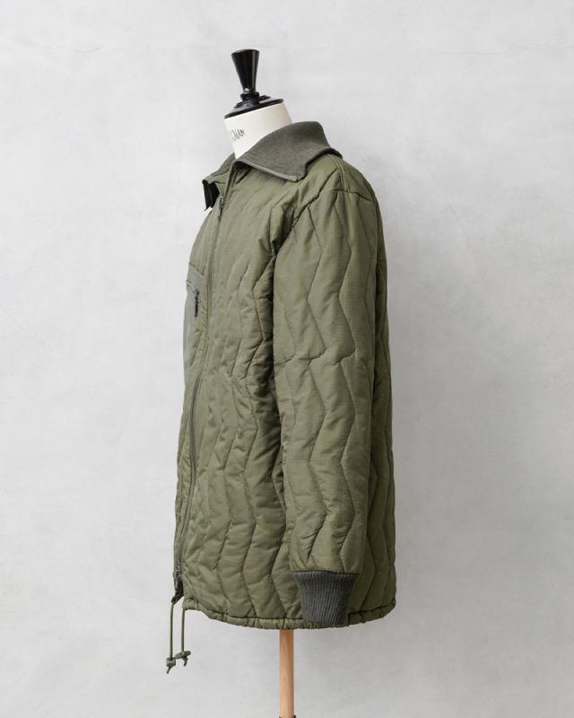 実物 USED ドイツ軍 キルティングライナー ジャケット ダブルジップ 