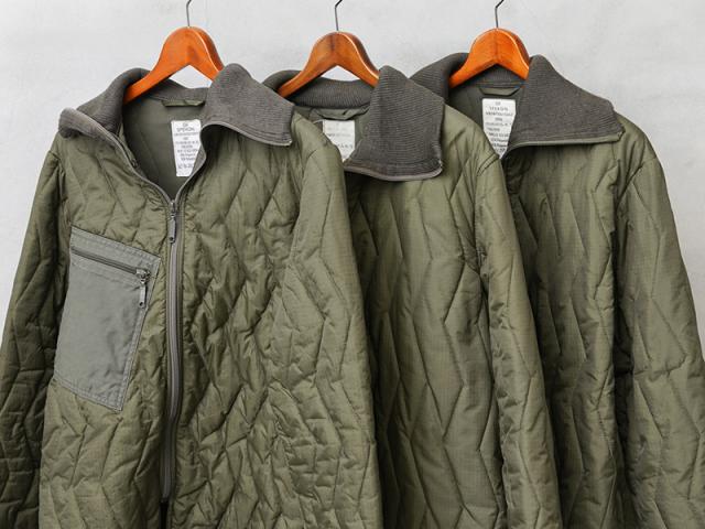 実物 USED ドイツ軍 キルティングライナー ジャケット ダブルジップ