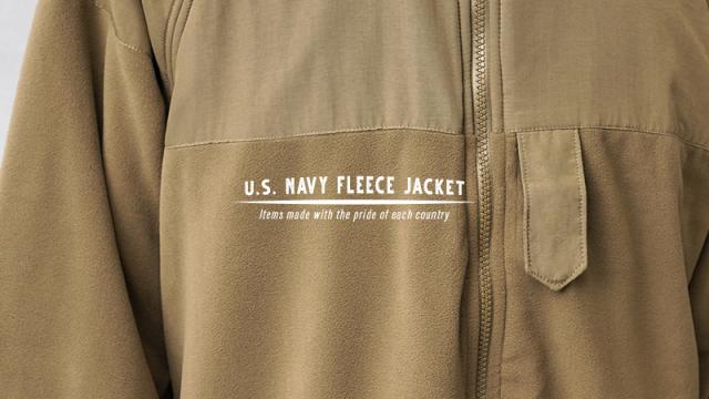 実物 新品 デッドストック 米軍 U.S.NAVY NWU TYPEII／IIIパーカー用 フリースライナージャケット【Cx】【I】｜ミリタリー アウター メンズ ブラウン 茶 アメリカ軍 保温 防寒 レイヤー 大きいサイズ おしゃれ