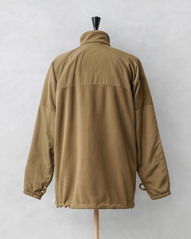 実物 新品 デッドストック 米軍 U.S.NAVY NWU TYPEII／IIIパーカー用 フリースライナージャケット【Cx】【I】｜ミリタリー アウター メンズ ブラウン 茶 アメリカ軍 保温 防寒 レイヤー 大きいサイズ おしゃれ