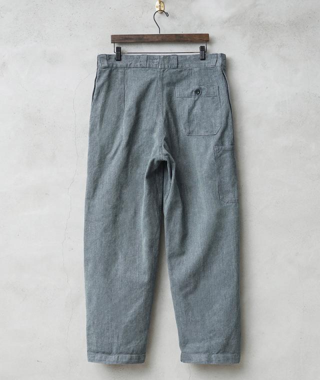USMC ワークパンツ　C. D. Williams & Co. ヴィンテージ ビンテージ40's○ソルト&ペッパーウィップコードツータック