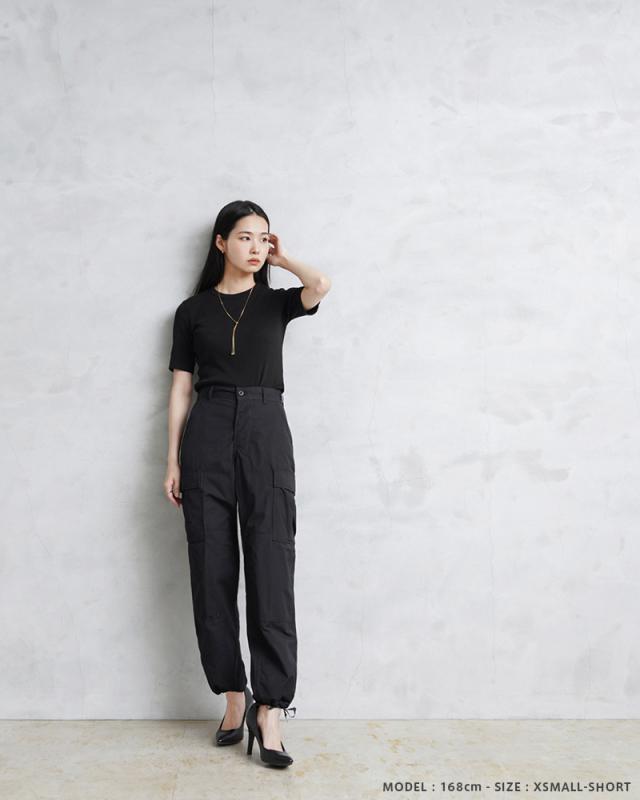 実物 新品 デッドストック 米軍 BDU ブラック リップストップ カーゴパンツ BLACK357【Cx】【I】｜ミリタリーパンツ メンズ ゆったり ポケット多い 黒 軍パン 作業 古着 ファッション おしゃれ_5