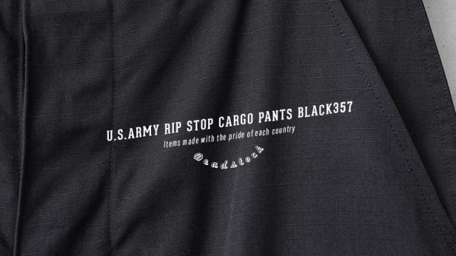 実物 新品 デッドストック 米軍 BDU ブラック リップストップ カーゴパンツ BLACK357【Cx】【I】｜ミリタリーパンツ メンズ ゆったり ポケット多い 黒 軍パン 作業 古着 ファッション おしゃれ_1