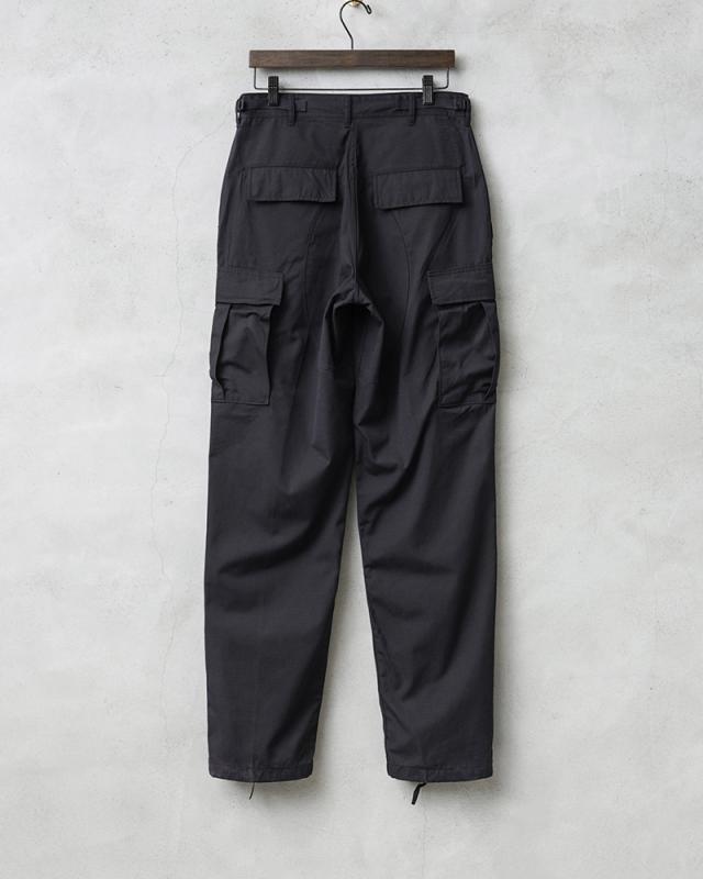 実物 新品 デッドストック 米軍 BDU ブラック リップストップ カーゴパンツ BLACK357【Cx】【I】｜ミリタリーパンツ メンズ ゆったり ポケット多い 黒 軍パン 作業 古着 ファッション おしゃれ_8
