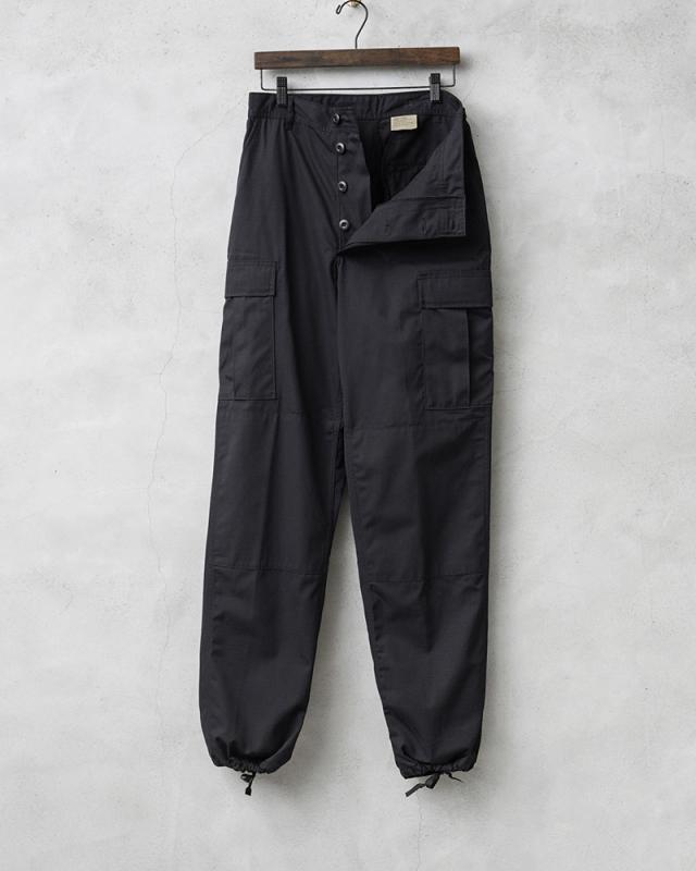 実物 新品 デッドストック 米軍 BDU ブラック リップストップ カーゴパンツ BLACK357【Cx】【I】｜ミリタリーパンツ メンズ ゆったり ポケット多い 黒 軍パン 作業 古着 ファッション おしゃれ_9