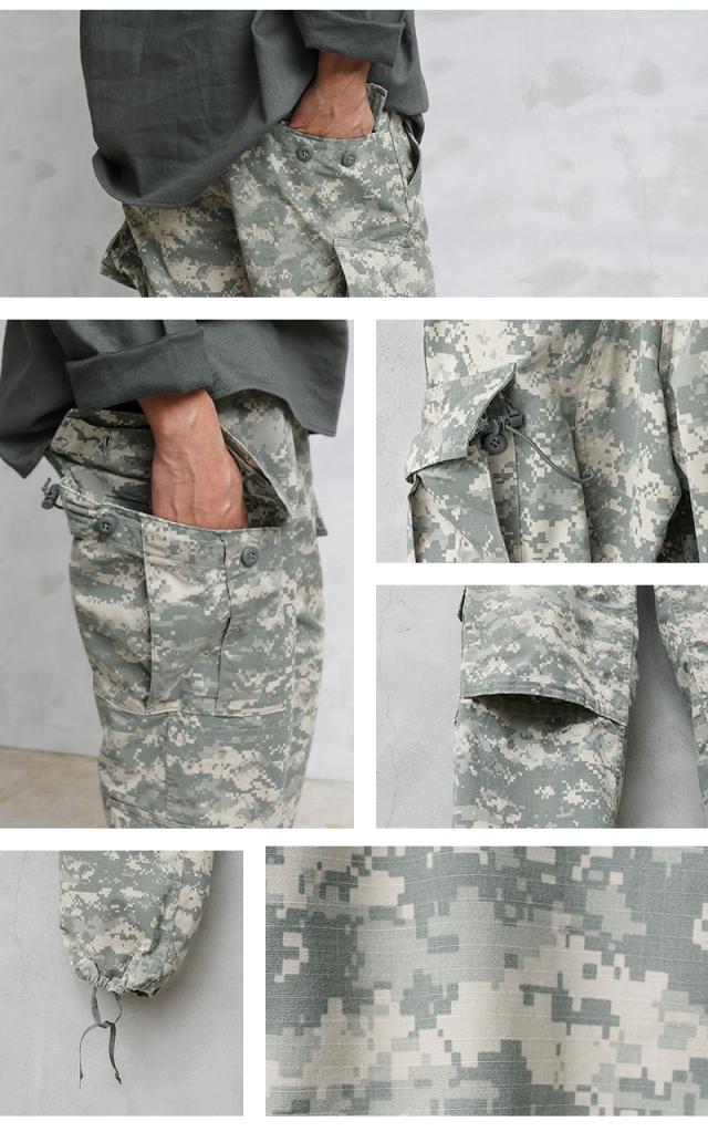 実物 アメリカ陸軍 ACU UCP迷彩 S-R エアクルー コンバットパンツ 実物 USED 米軍 ACU コンバットカーゴパンツ UCP【Cx】【I】WAIPER 春