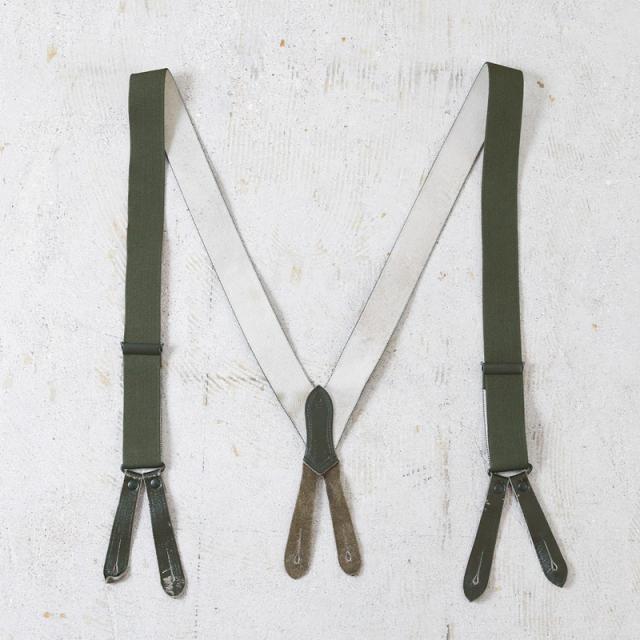 DS デッドストック　本格ミリタリーARMY イギリス軍 本革＆ゴムサスペンダー DS デッドストック 本格ミリタリーARMY イギリス軍 本革＆ゴム