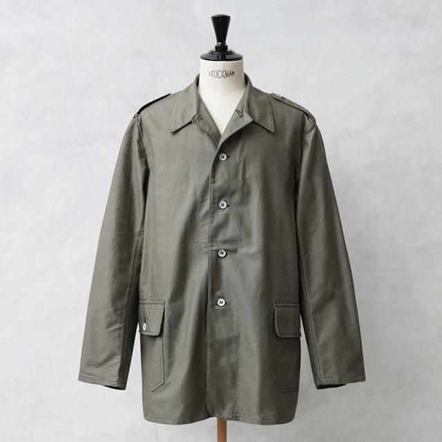 実物 新品 デッドストック スウェーデン軍 M-39 ユーティリティ ワークジャケット アルミボタン【Cx】【I】｜メンズ ミリタリージャケット ヴィンテージ コットンツイル 軍モノ 放出品 シャツジャケット 古着