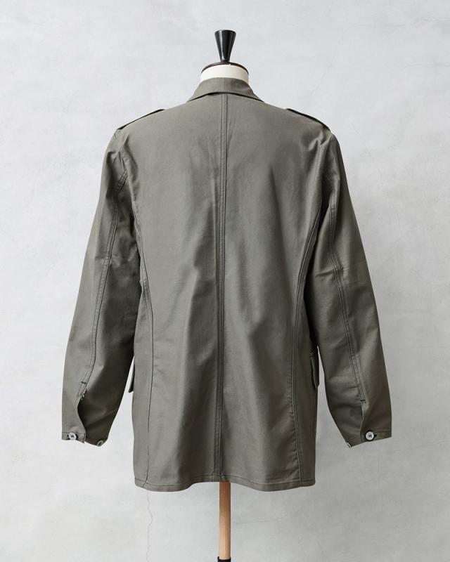 実物 新品 デッドストック スウェーデン軍 M-39 ユーティリティ ワークジャケット アルミボタン【Cx】【I】｜メンズ ミリタリージャケット ヴィンテージ コットンツイル 軍モノ 放出品 シャツジャケット 古着_5