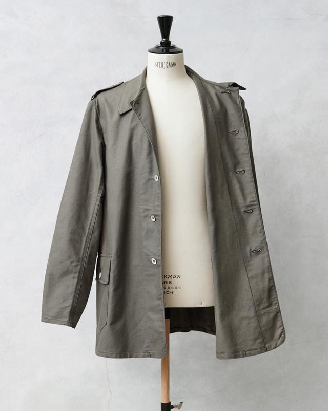 実物 新品 デッドストック スウェーデン軍 M-39 ユーティリティ ワークジャケット アルミボタン【Cx】【I】｜メンズ ミリタリージャケット ヴィンテージ コットンツイル 軍モノ 放出品 シャツジャケット 古着_6