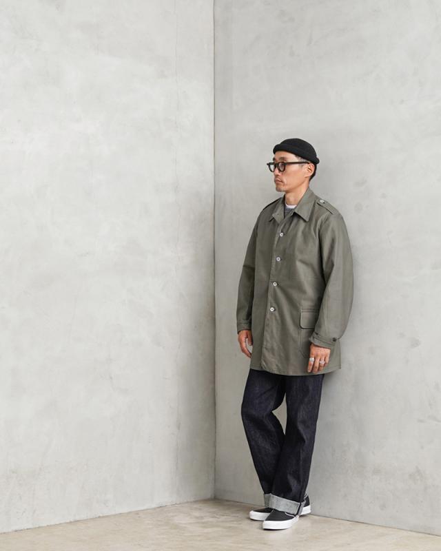 実物 新品 デッドストック スウェーデン軍 M-39 ユーティリティ ワークジャケット アルミボタン【Cx】【I】｜メンズ ミリタリージャケット ヴィンテージ コットンツイル 軍モノ 放出品 シャツジャケット 古着_7