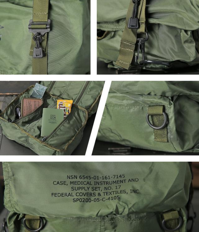 実物 新品 デッドストック 米軍 M17 MEDICAL バッグ OD【Cx】【I】