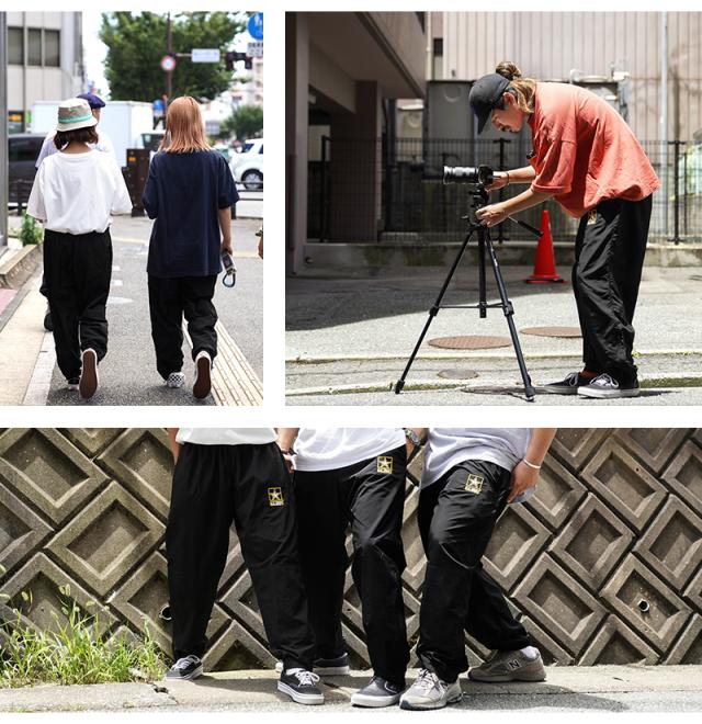 実物 新品 デッドストック 米軍 U.S.ARMY APFU フィジカル トレーニングパンツ ARMY LOGO【Cx】【I】｜メンズ ボトムス ナイロンパンツ フィットネス 大きいサイズ ゆったり 黒 ブラック ファッション おしゃれ